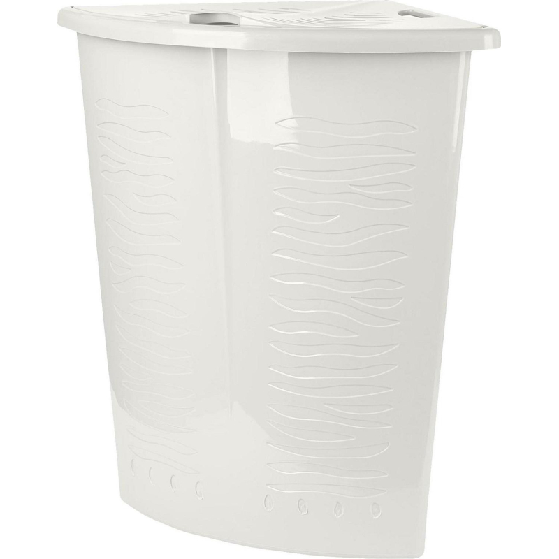 Корзина для белья Keeplex Regular 40л угловая 50х37х54см белое облако - фото 1