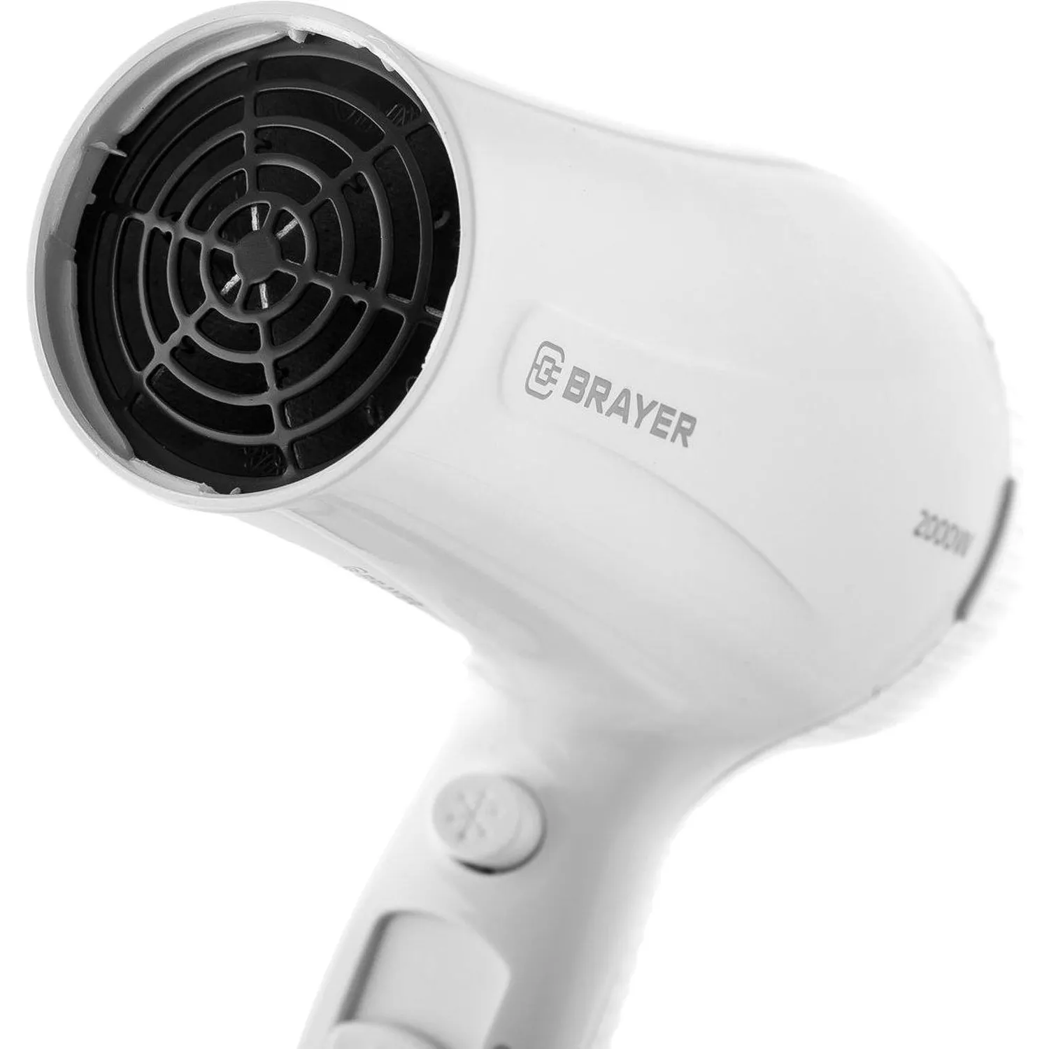 Фен настенный BRAYER BR3021, 2000ВТ,2скор, 2реж нагрева, концентратор,1,8 м - фото 2