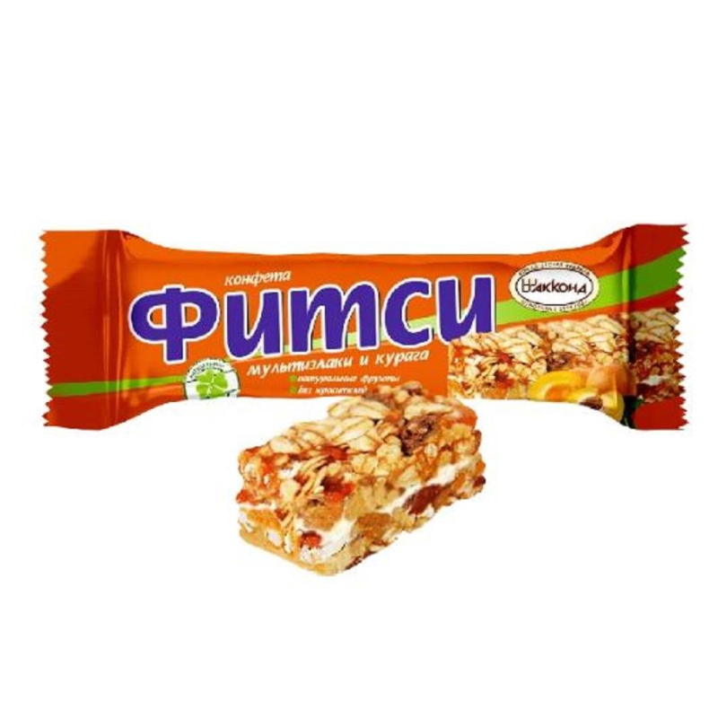 Батончик Акконд Фитси мультизлаки и курага, 22гх16шт/уп - фото 1