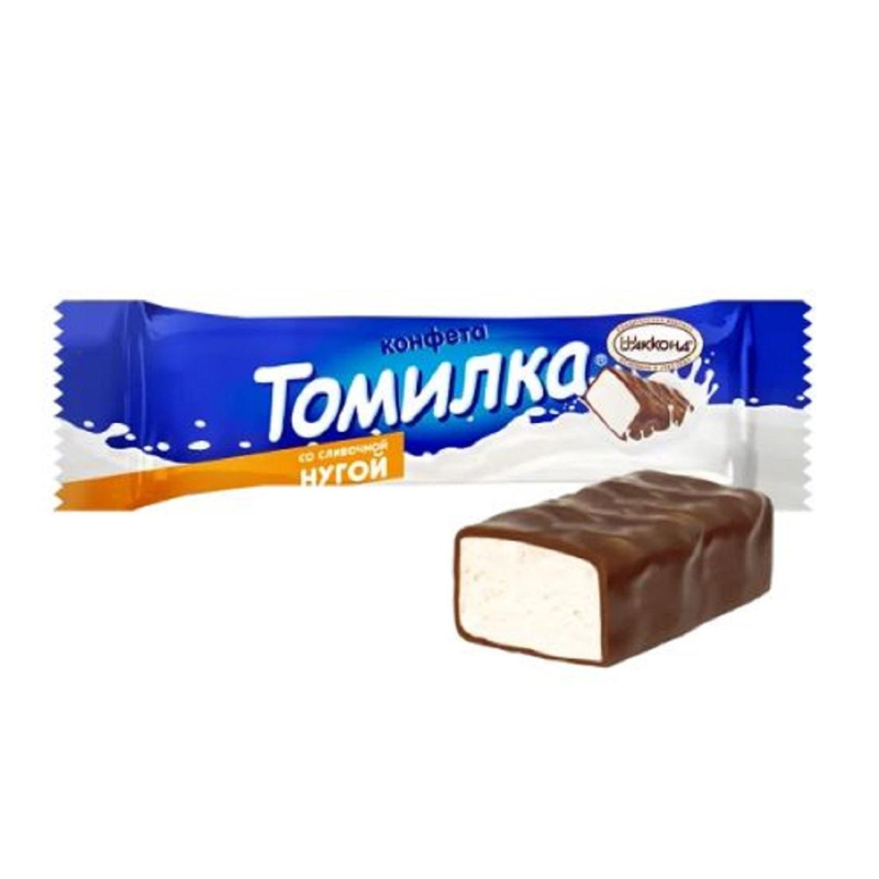 Шоколадный батончик Акконд Томилка со сливочной нугой, 30гх22шт/уп - фото 1