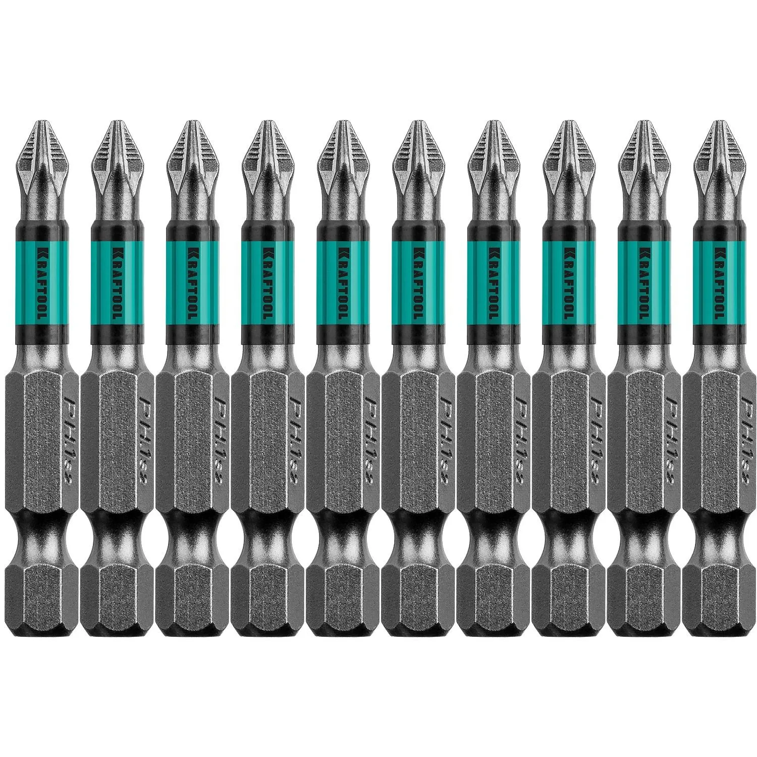 Бита KRAFTOOL Optimum Line PH1, 50 мм, тип E, 10 шт/уп (26122-1-50-10) - фото 1