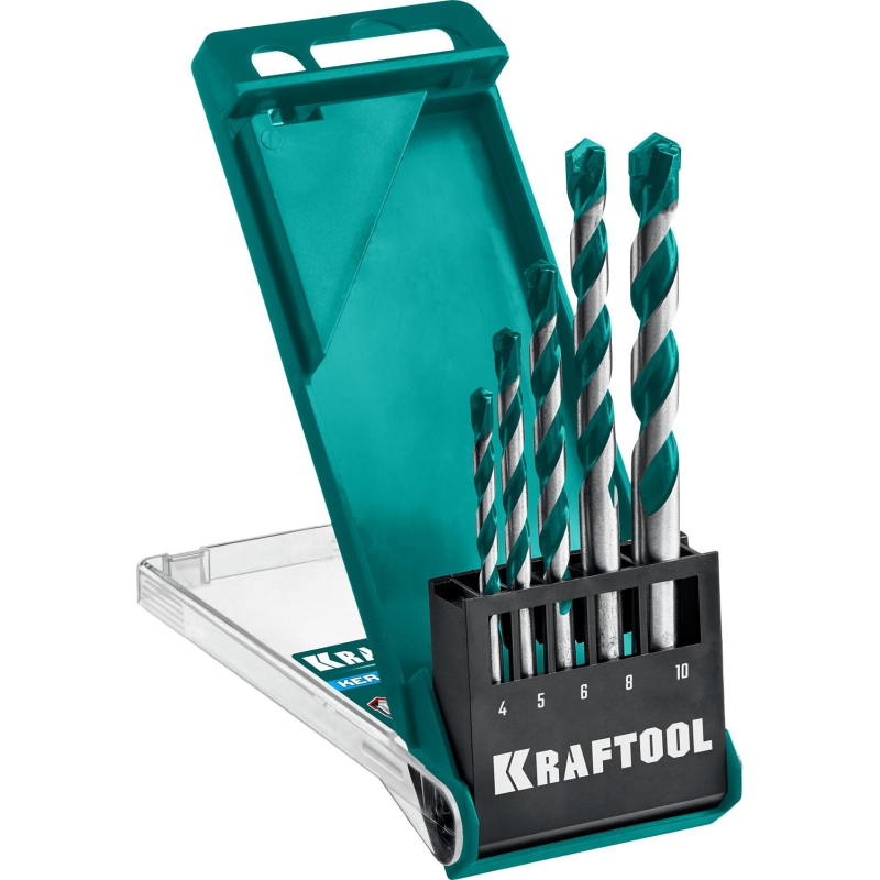 Набор сверл по керамограниту KRAFTOOL KERAMO 5 шт: 4-5-6-8-10мм (29175-H5) - фото 2