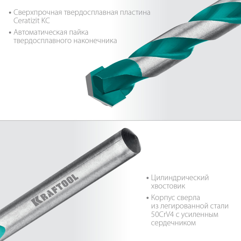 Набор сверл по керамограниту KRAFTOOL KERAMO 5 шт: 4-5-6-8-10мм (29175-H5) - фото 5