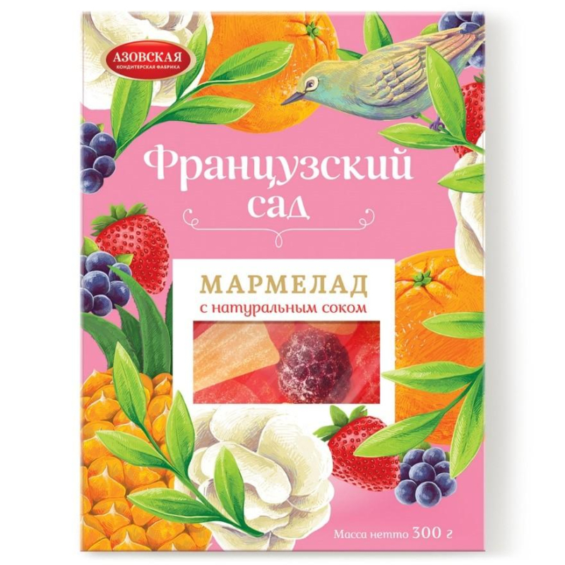 Мармелад желейный Азовская КФ Французский сад, 300г - фото 1