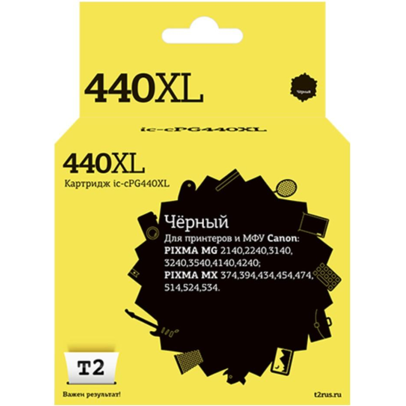 Картридж струйный T2 PG-440 XL (IC-CPG440XL) чер.для Canon MG2140/3140/3540 - фото 1
