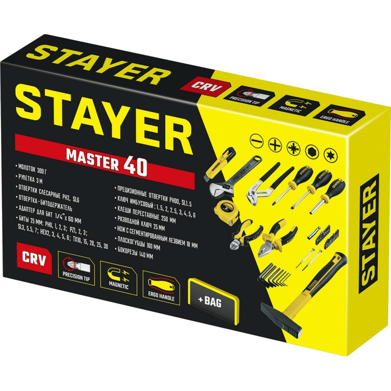 Набор инструмента универсальный STAYER Master-40, 40 предм (22052-н40) - фото 7