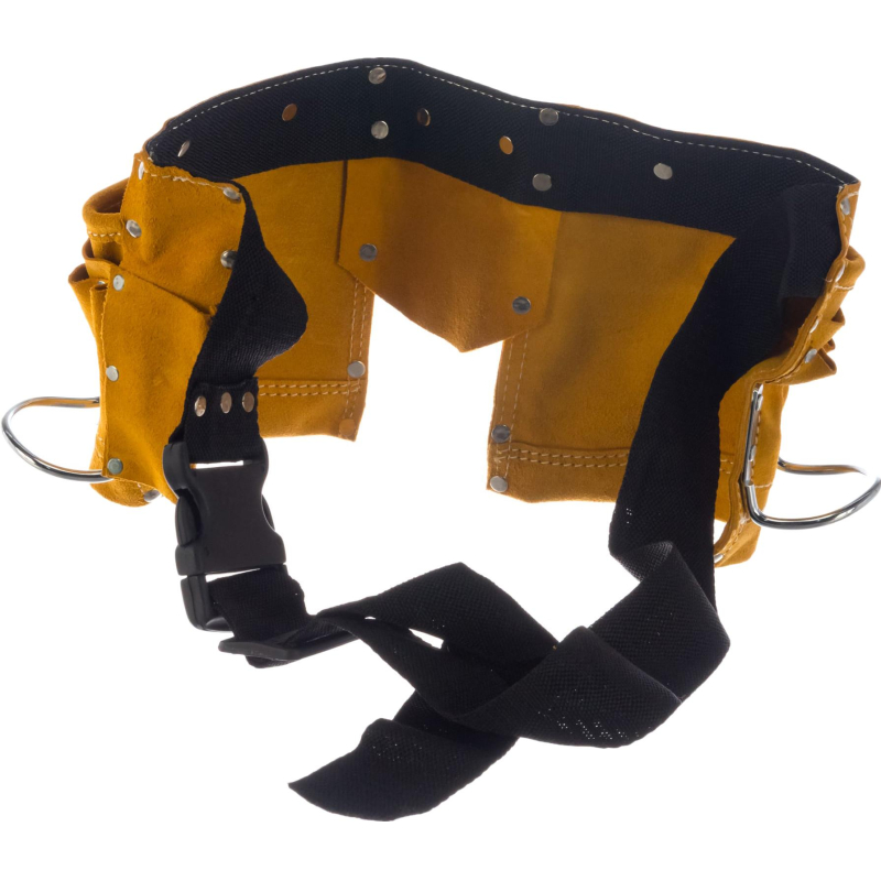 Пояс для инструментов STAYER MASTER , кожаный, 10 карманов, 2 скобы - фото 3