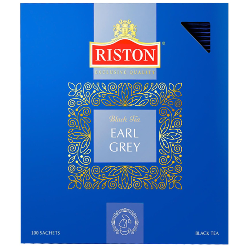 Чай Riston Earl Grey черный, ф/конв., 2гх100пак - фото 1