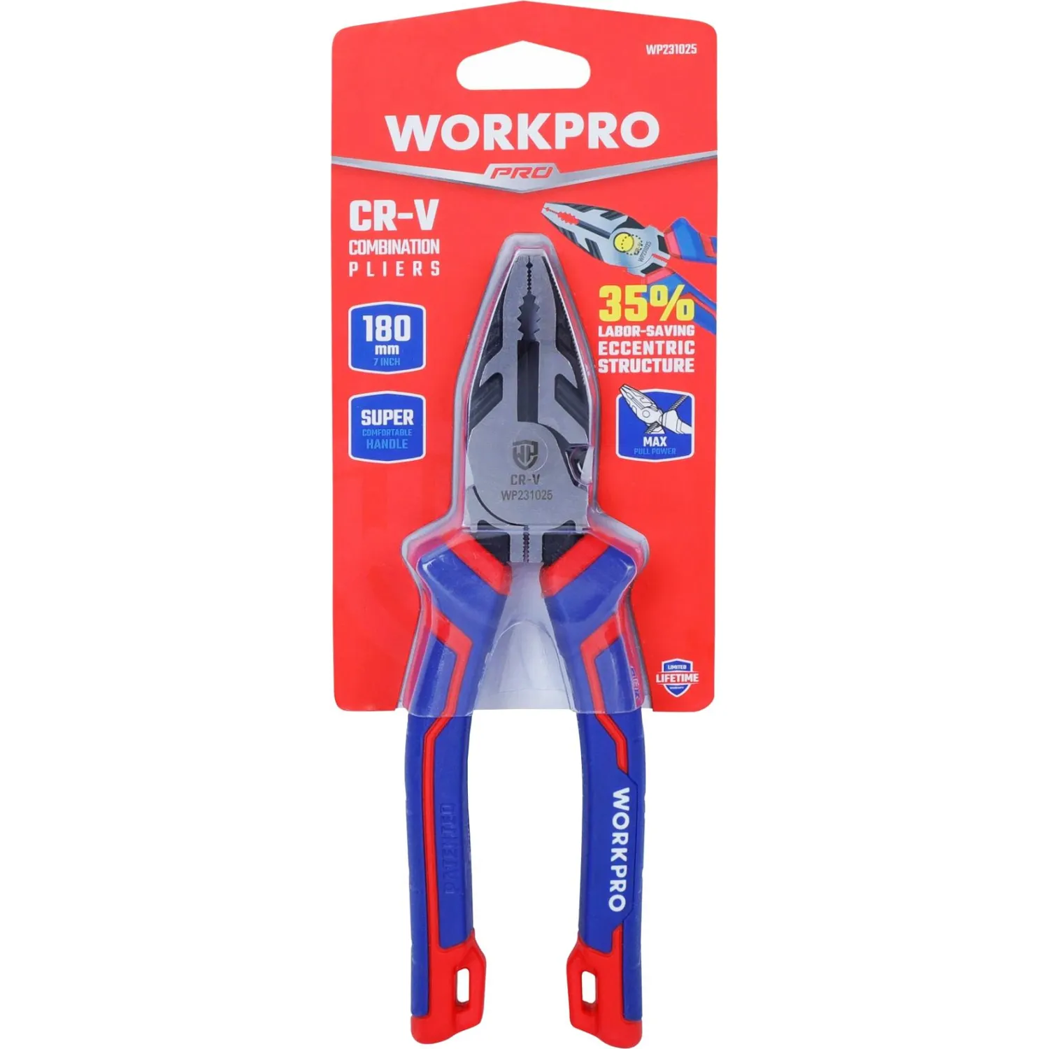 Пассатижи 180 мм CR-V WORKPRO (WP231025) - фото 5