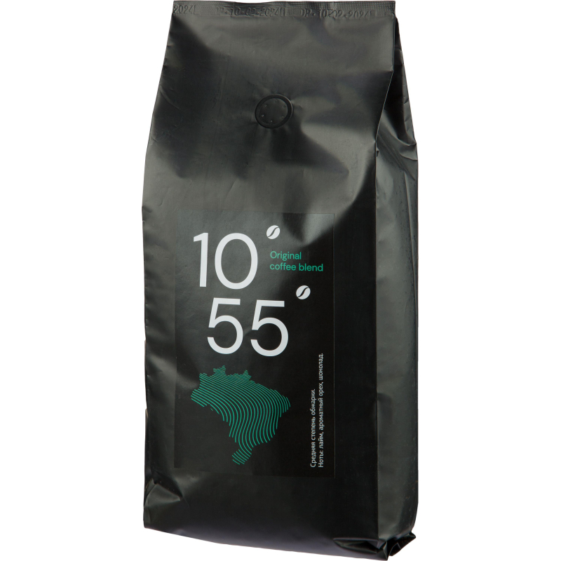Кофе жареный в зернах 10/55 Original coffee blend, 100% Арабика, 1кг - фото 1