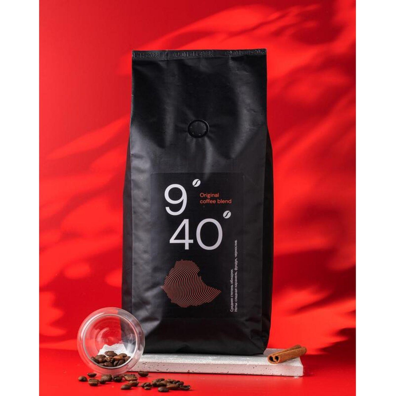 Кофе жареный в зернах 9/40 Original coffee blend, 1кг - фото 4