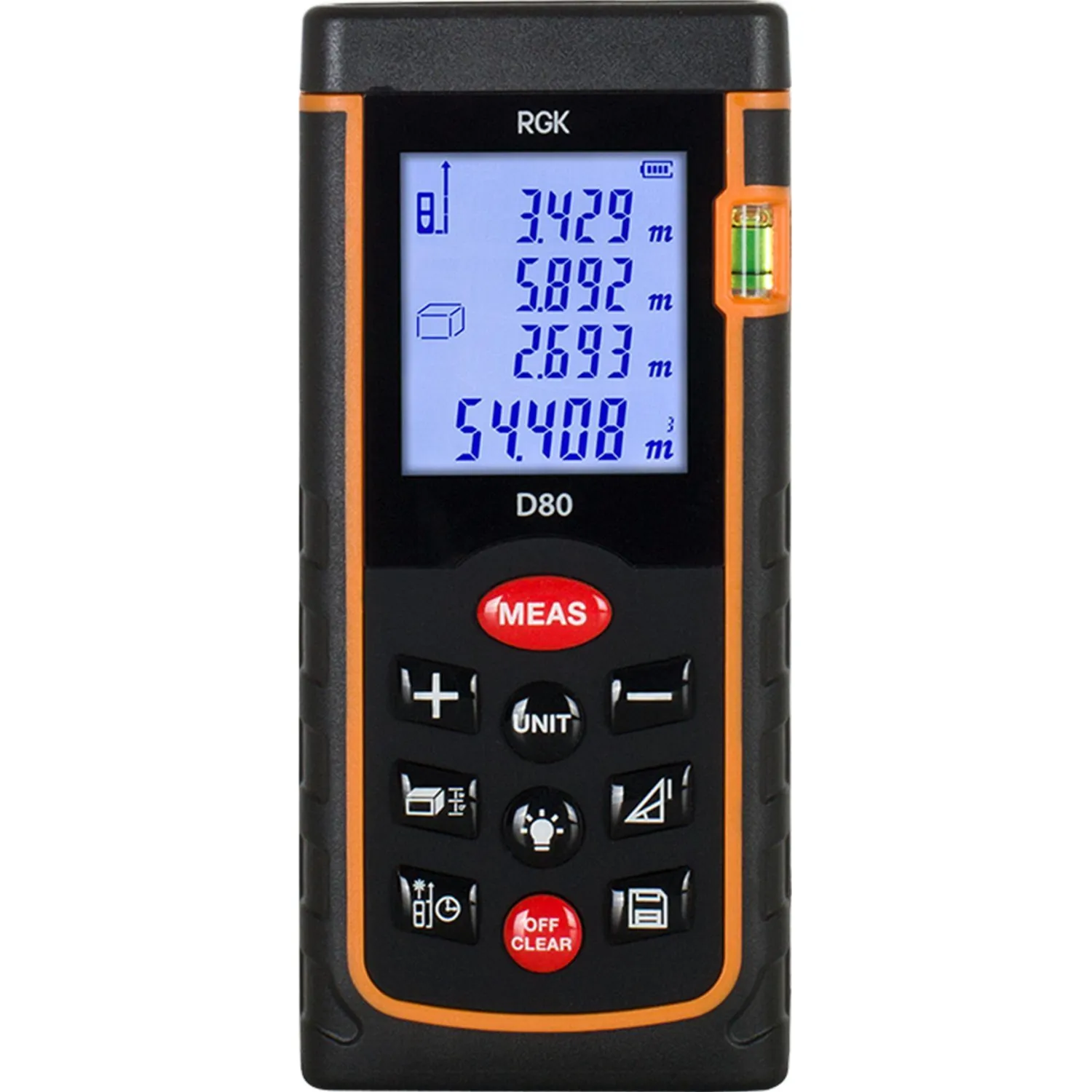 Дальномер лазерный RGK D80 (4610011871832) - фото 1