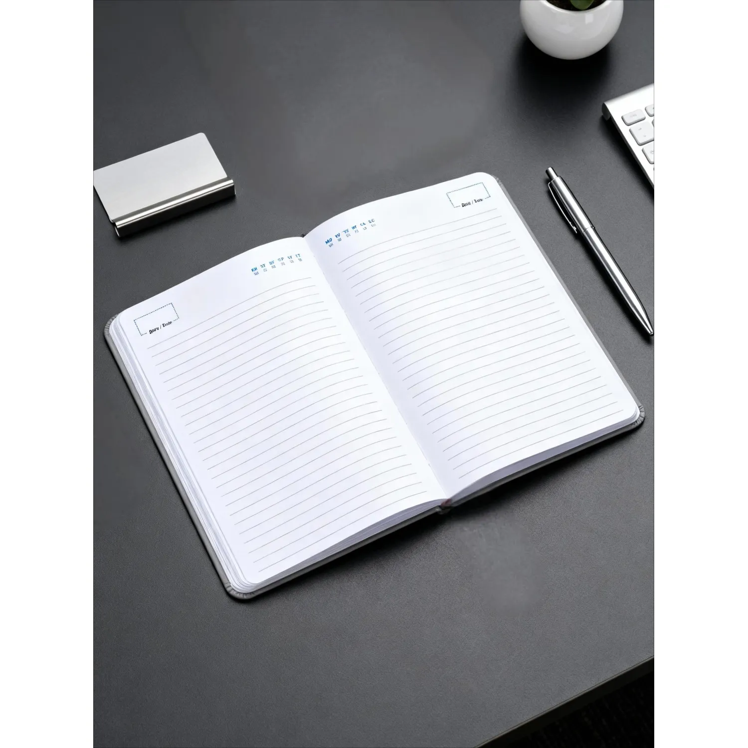 Ежедневник недатированный серый, А5,140x200мм, 136 л. ATTACHE - фото 20