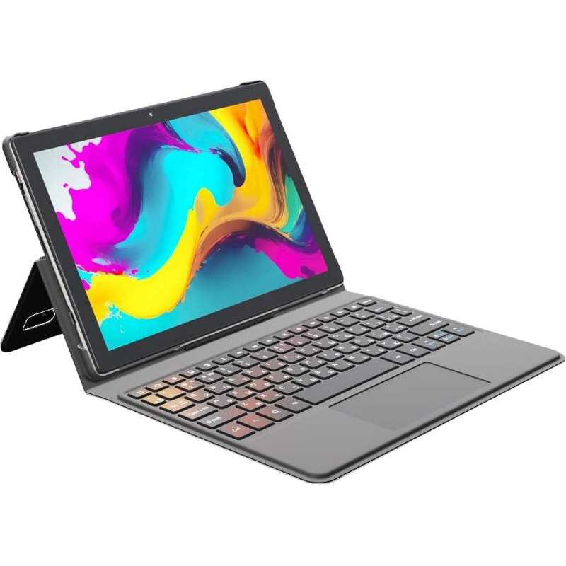 Планшет BigTech B2 10.1 8/128 ГБ Wi-Fi с клавиатурой LTE Wi-Fi серый - фото 1