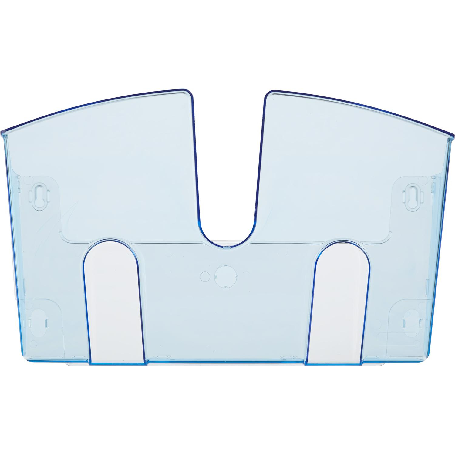 Лоток настенный Attache 1 отделение А4 голубой пластик - фото 2