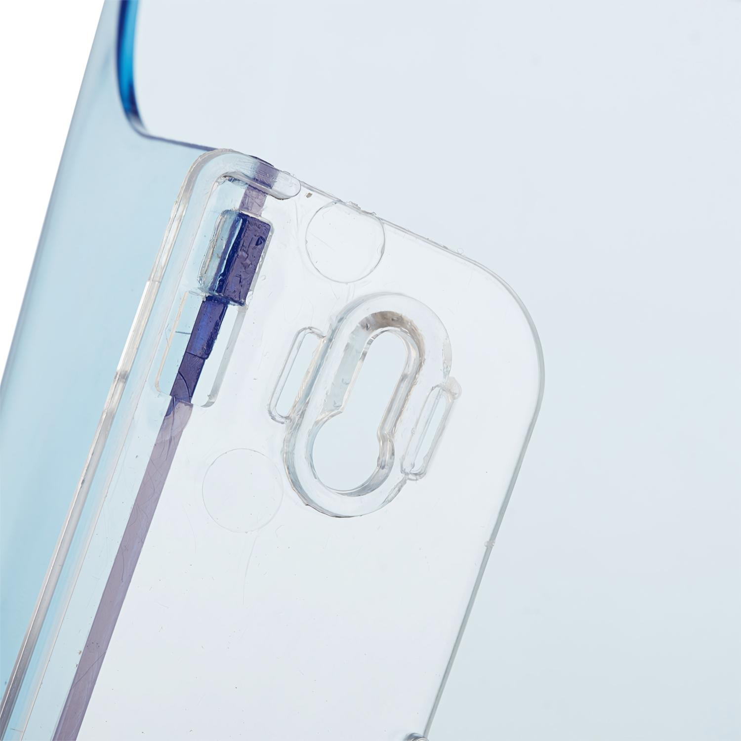 Лоток настенный Attache 1 отделение А4 голубой пластик - фото 3