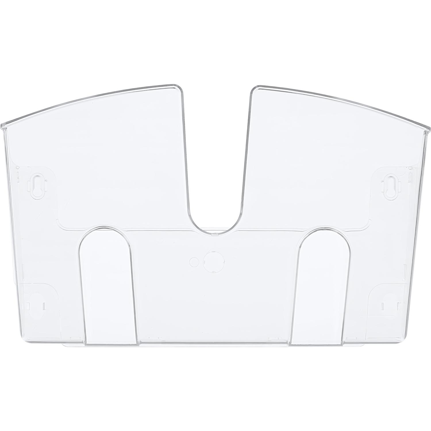 Лоток настенный Attache 1 отделение А4 прозрачный пластик - фото 2