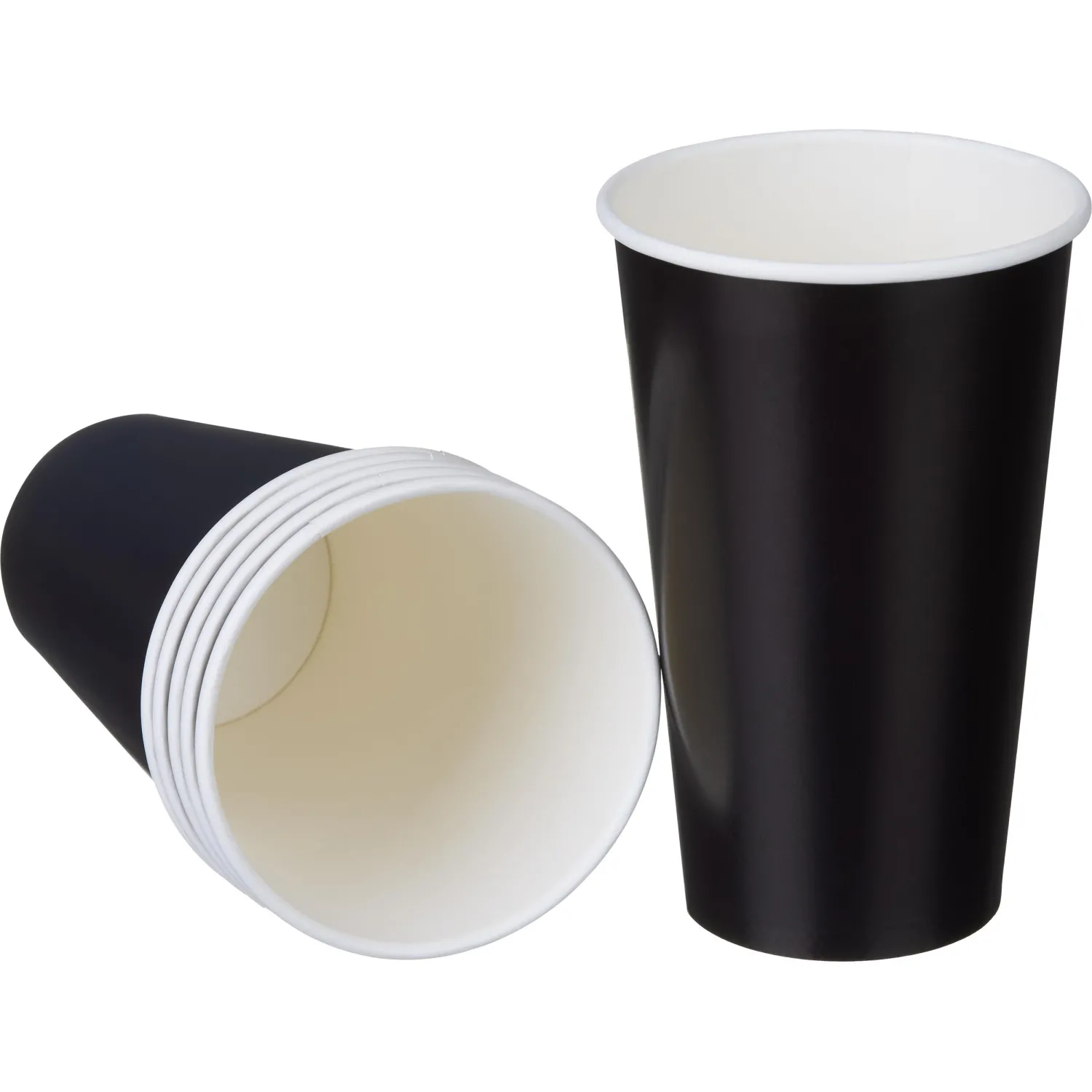 Стакан одноразовый бум. 1-сл 400мл 18OZ ЧЕРНЫЙ 1000шт/кор - фото 2