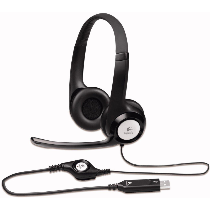 Гарнитура Logitech проводная H390, Black [981-000803 - фото 1