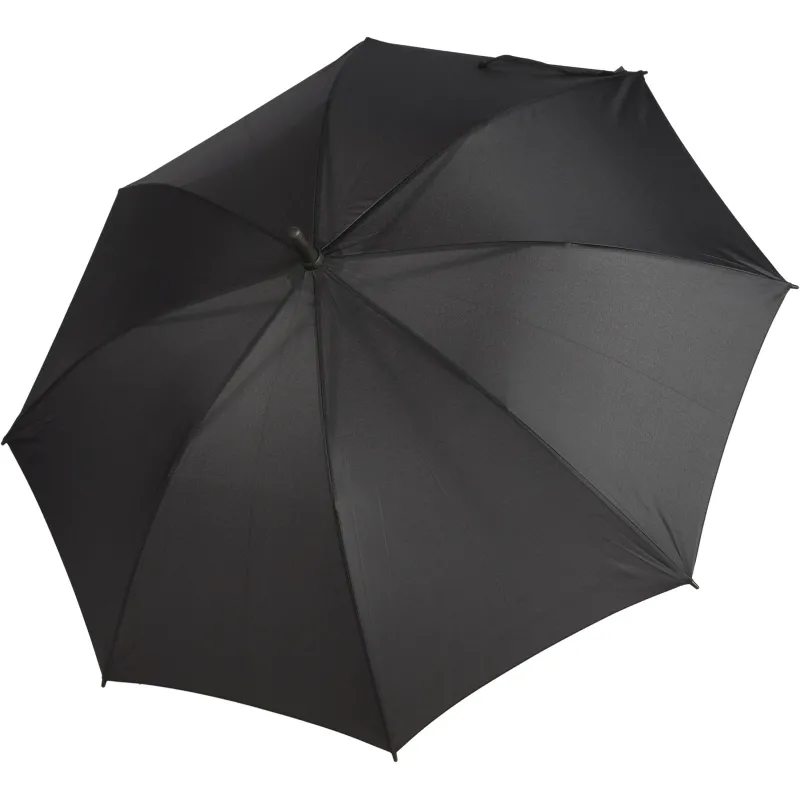 Зонт трость автоматический с прорезин.ручкой, 8 спиц, черный, HD-HW003(H/T) - фото 2