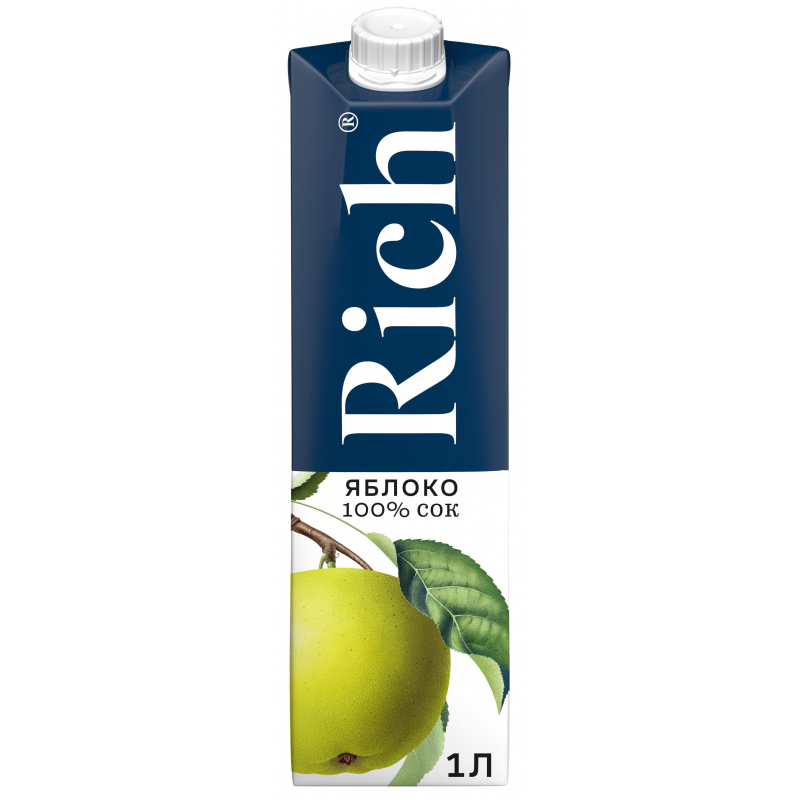Сок Rich яблоко 1л - фото 1