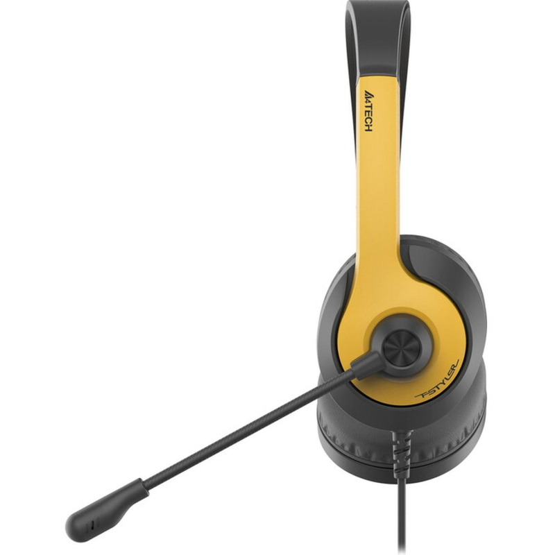 Гарнитура A4Tech Fstyler FH100U желтый/черный 2м USB (BUMBLEBEE) - фото 2