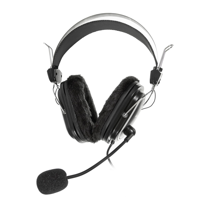 Гарнитура A4Tech (HS-60) черный 2.5м мониторные - фото 1