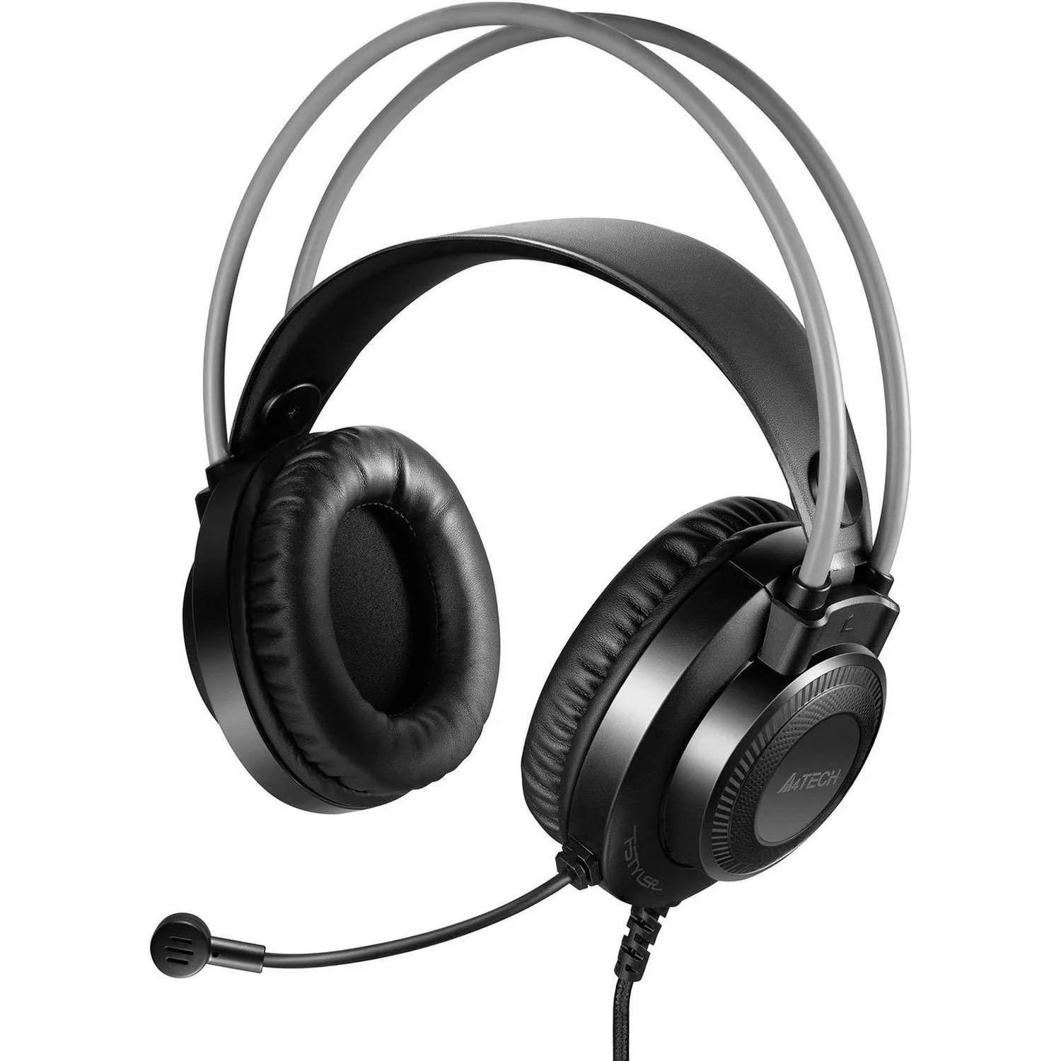 Гарнитура A4Tech Fstyler (FH200U GREY) серый 2м накладные USB - фото 3