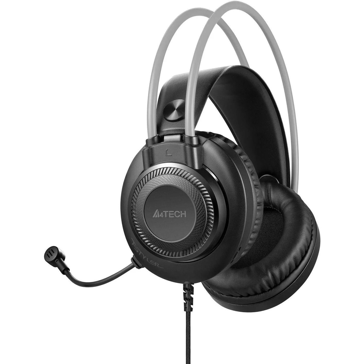 Гарнитура A4Tech Fstyler (FH200U GREY) серый 2м накладные USB - фото 4