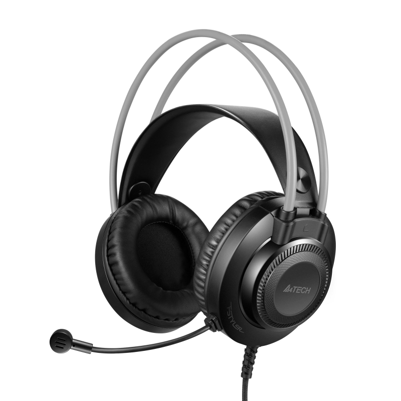 Гарнитура A4Tech Fstyler (FH200I GREY) серый 1.8м накладные - фото 1