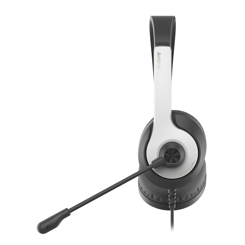 Гарнитура A4Tech Fstyler (FH100U (PANDA)) белый/черный 2м накладные USB - фото 2