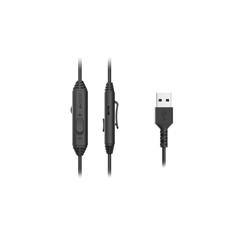 Гарнитура A4Tech Fstyler (FH100U (PANDA)) белый/черный 2м накладные USB - фото 5