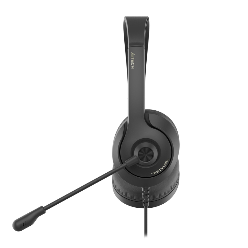 Гарнитура A4Tech Fstyler (FH100I (STONE BLACK)) черный 1.8м накладные - фото 2