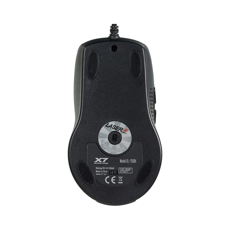 Мышь компьютерная A4Tech XL-750BK черный лазерная (3600dpi) USB2.0 (6кн) - фото 2