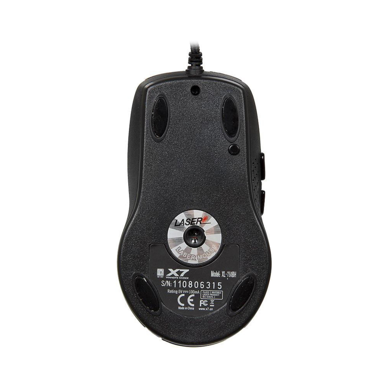 Мышь компьютерная A4Tech XL-750BH рисунок лазерная (3600dpi) USB2.0 (6кн) - фото 2