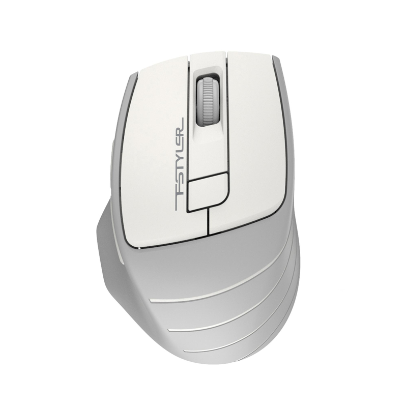 Мышь компьютерная A4Tech Fstyler (FG30S WHITE)бел/сер/2000dpi/беспровод/6кн - фото 2