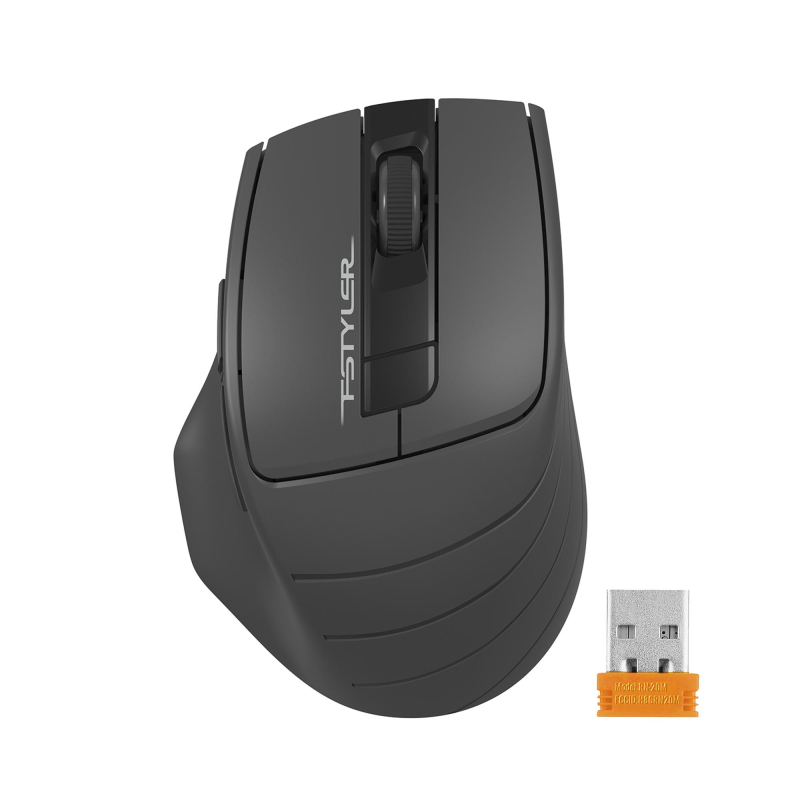 Мышь компьютерная A4Tech Fstyler (FG30 GREY) сер/2000dpi/беспроводн/6кн - фото 2