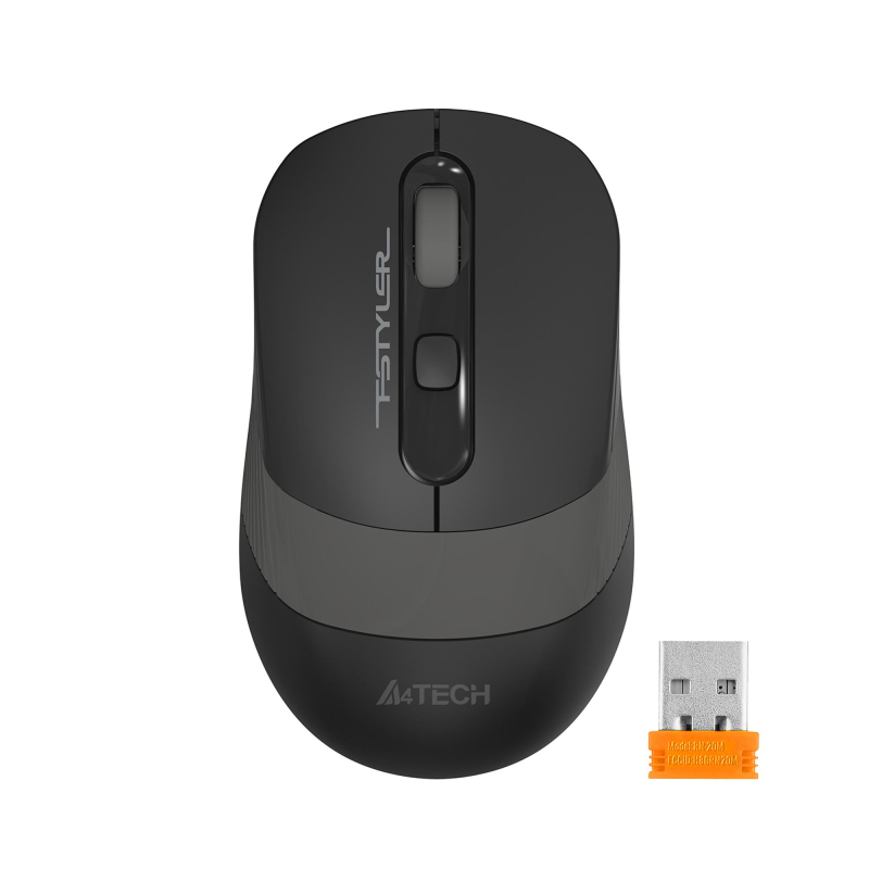 Мышь компьютерная A4Tech Fstyler(FG10S GREY)черн/сер/2000dpi/беспроводн/4кн - фото 3