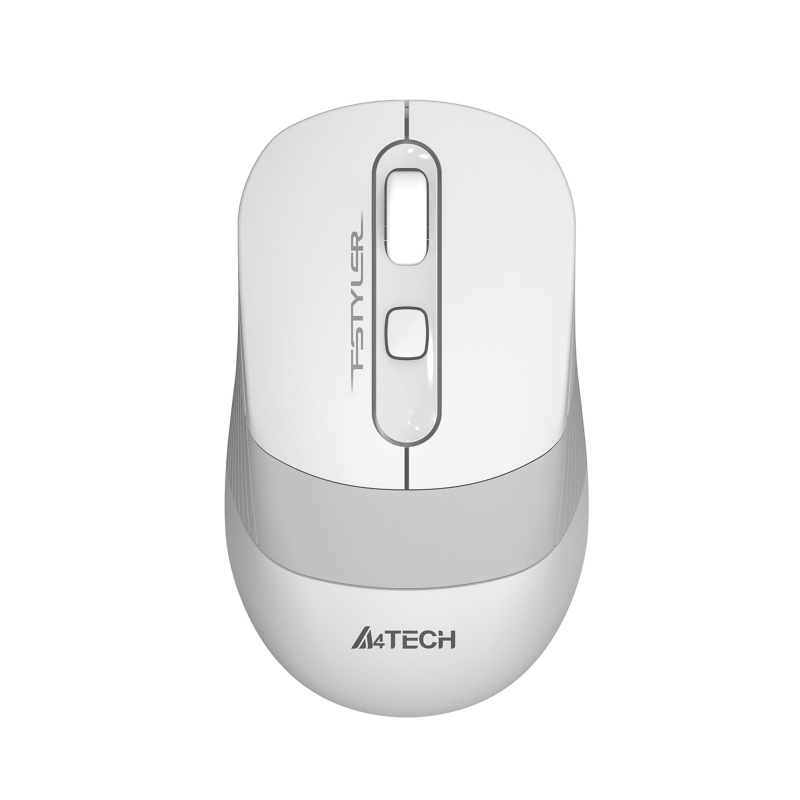 Мышь компьютерная A4Tech Fstyler(FG10S WHITE)бел/сер/2000dpi/беспроводн/4кн - фото 2