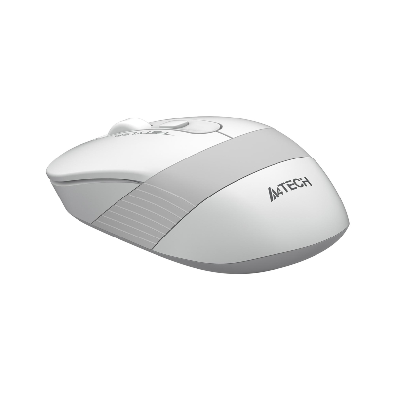 Мышь компьютерная A4Tech Fstyler(FG10S WHITE)бел/сер/2000dpi/беспроводн/4кн - фото 4