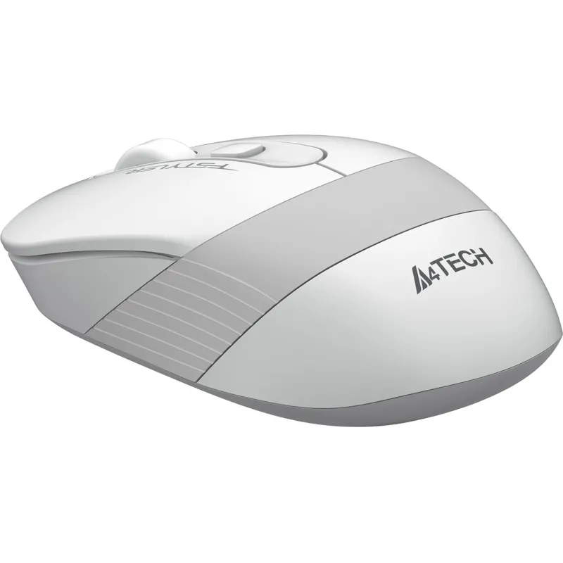 Мышь компьютерная A4Tech Fstyler (FG10 WHITE)бел/сер/2000dpi/беспроводн/3кн - фото 5