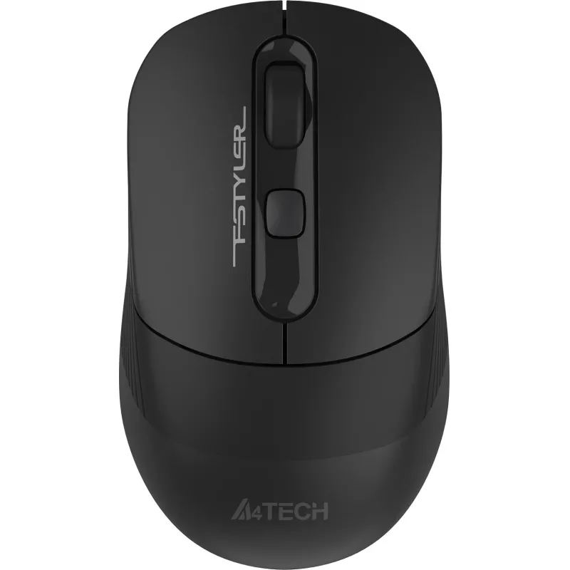 Мышь компьютерная A4Tech Fstyler (FB10C STONE BLACK) черн/2400dpi/беспр/4кн - фото 2