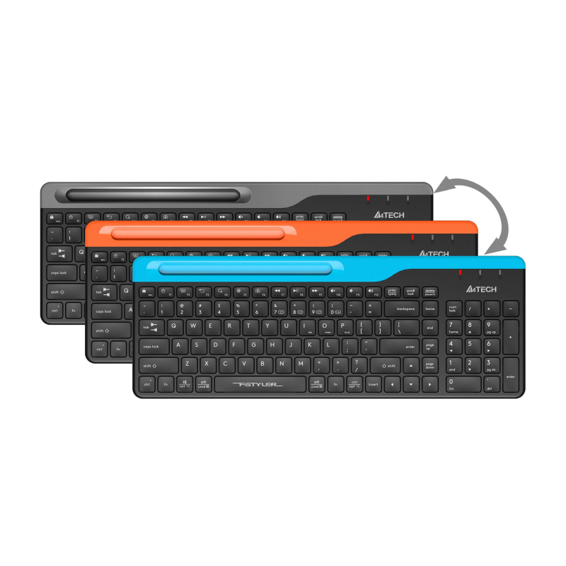Клавиатура A4Tech Fstyler (FBK25 BLACK) черн/сер/USB/беспроводн/BT/Radio - фото 7