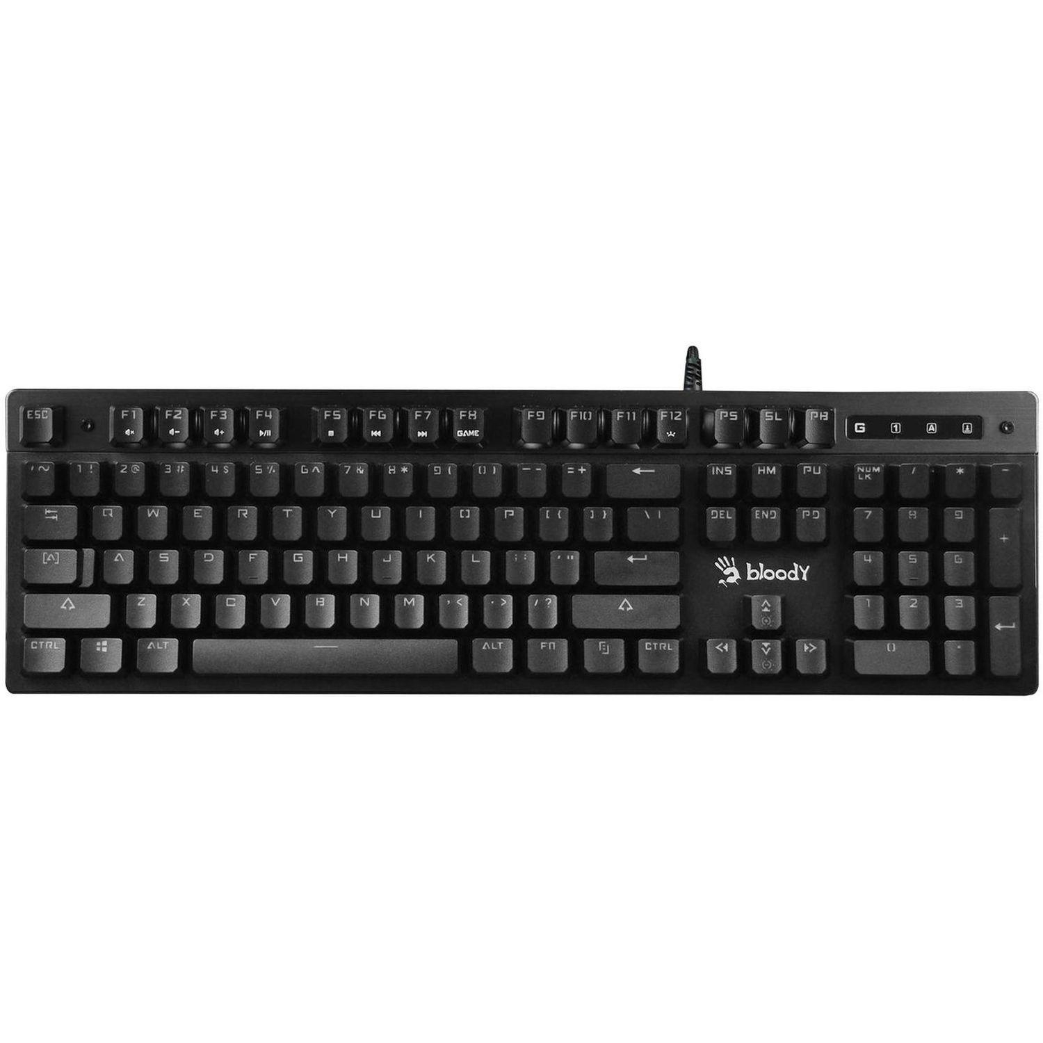 Клавиатура A4Tech Bloody (B500N) серый USB for gamer LED - фото 3