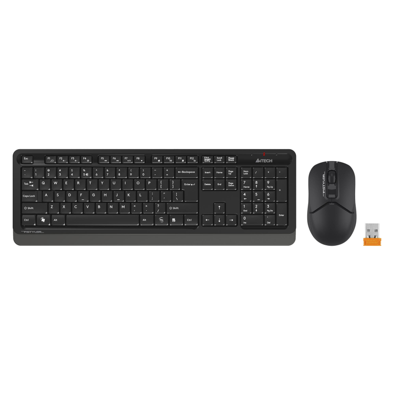 Набор клавиатура+мышь A4Tech Fstyler (FG1012 BLACK) клав:черн/сер мышь:черн - фото 3