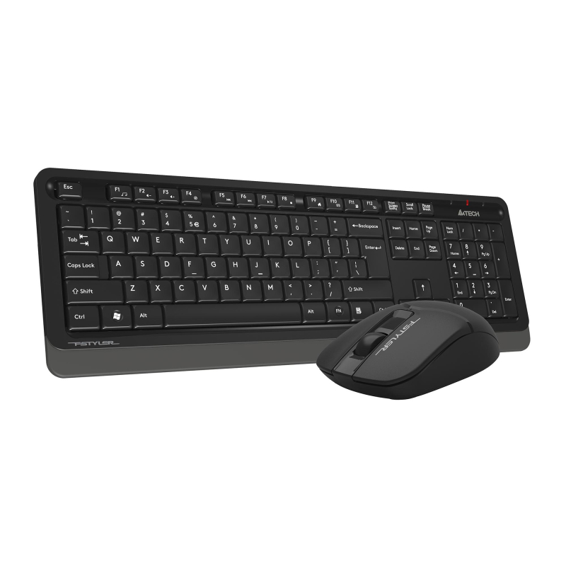 Набор клавиатура+мышь A4Tech Fstyler (FG1012 BLACK) клав:черн/сер мышь:черн - фото 4