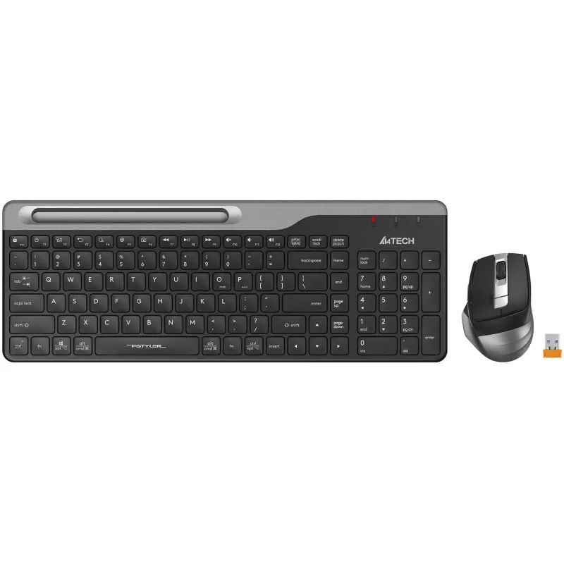 Набор клавиатура+мышь A4Tech Fstyler (FB2535C SMOKY GREY)клав,мышь:черн/сер - фото 3