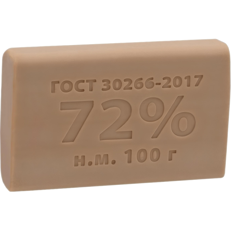 Мыло хозяйственное 72% 100гр, 90 шт/уп без об - фото 1