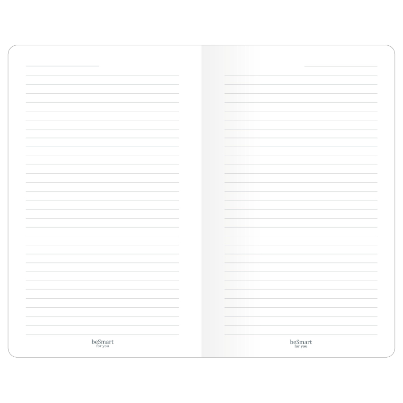 Блокнот 130х210мм 48л.линия,скрепка,Be Smart Notes розов,N3648 - фото 1