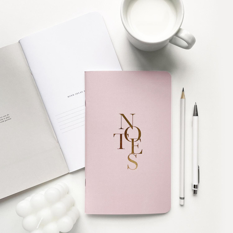 Блокнот 130х210мм 48л.линия,скрепка,Be Smart Notes розов,N3648 - фото 3